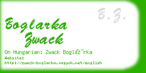 boglarka zwack business card